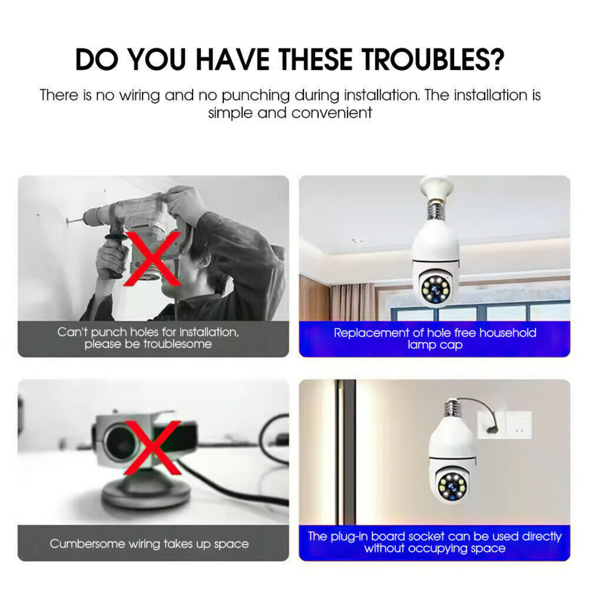 BULB SECURITY CAMERA 360 DEGREE| 100% GENUINE