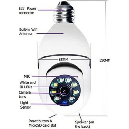 BULB SECURITY CAMERA 360 DEGREE| 100% GENUINE